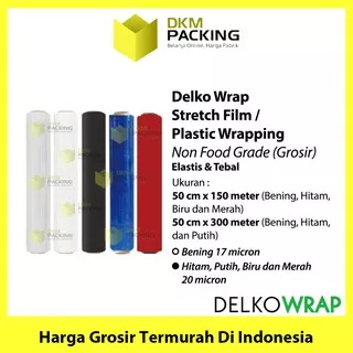 Plastic Wrap Stretch Film 50cm Plastik Wrapping DELKO WRAP / SATUAN