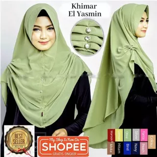 Khimar EL-YASMIN hijab jilbab instan El yasmin CERUTY BABYDOLL / Qiara Hijab Official