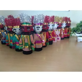 Boneka Ondel ondel Sepasang Miniatur Ondel ondel laki dan permpuan