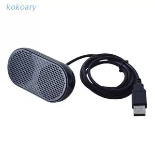 Speaker Stereo Multimedia Portable Tenaga Usb Warna Hitam Untuk Notebook / Laptop / Pc