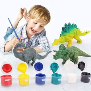 Mainan anak DIY Dinosaur Painting - Mewarnai Sendiri  Dinosaurus dengan Cat Colouring