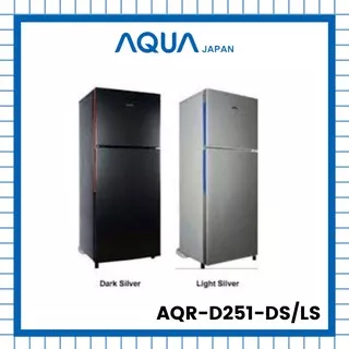 LEMARI ES AQUA 2 PINTU AQR-D251-DS/LS / KULKAS AQUA 2 PINTU AQR-D251-DS/LS