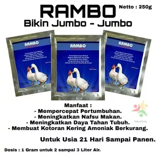 Vitamin Ayam - RAMBO - Vitamin Ayam Broiler - Suplemen Ayam - Vitamin Bebek - Vitamin Entok - Vitamin Unggas - Vitamin Ayam Pejantan