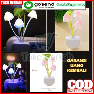 Lampu Tidur Jamur LED Redup Untuk Kamar Bayi Balita Anak Perempuan Laki Laki Cewek Cowok Avatar Bunga Minimalis Dinding Unik Biasa Elektrik Furniture Hias Hotel Rumah Taman Hiasan Mini Kecil Keren Malam Bagus Awet Aman Pencahayaan Ruangan Taman Rumah Tera