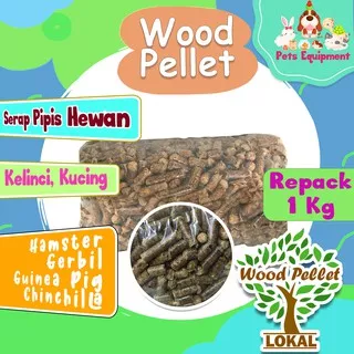 1kg WOOD PELLET/LITTER/SERAP PIPIS KELINCI KUCING HAMSTER