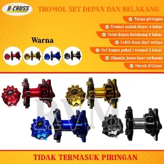 Dcross Tromol Set Depan Belakang Motorcross CRF 150 L 2 Tone 36H - Tromol Variasi Depan Belakang CRF 150