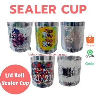 Lid seal cup roll polos Plastik Sealer Cup