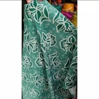 kain batik pkk nasional Indonesia hijau 1m lebar 115 cm