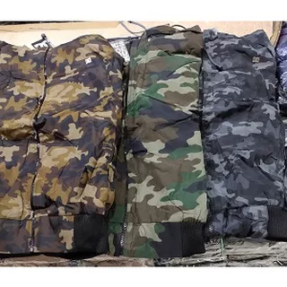 jaket bb pria wanita/jaket bolak balik dc army loreng 2 in 1 parasut fleece
