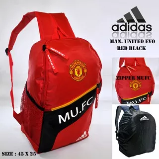 Tas ransel adidas mu manchester all free rain cover sekolah pria