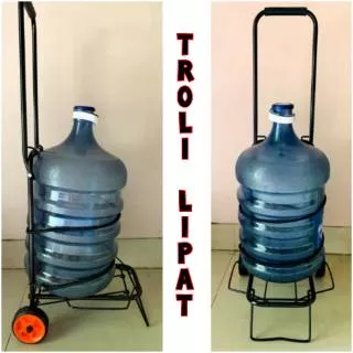 Troli Lipat / Trolley Barang Galon Gas Kardus Box Kantor Toko Warung Kelontong