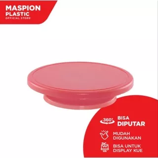 Tatakan Kue Putar Maspion Cake Tray Rotary Meja Kue Nampan Bolu B B051 Tempat Display Kue Putar