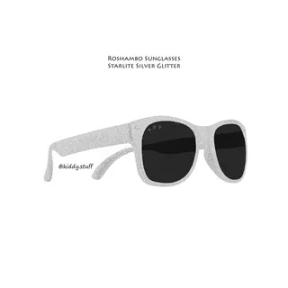 Roshambo Starlite Silver Glitter Sunglasses - Kacamata Bayi - kacamata hitam anak - kacamata jemur