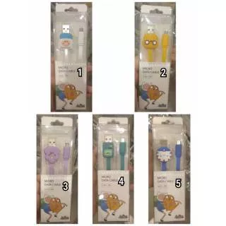 Kabel Data Miniso - Adventure Time Micro Data Cable