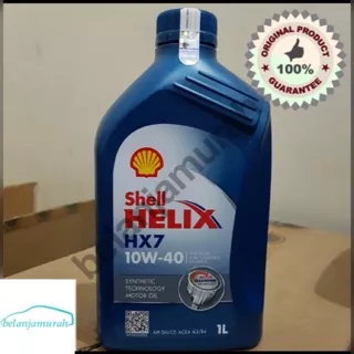 Oli Shell Helix HX7 SAE 5w-40 1 Liter 100% ASLI