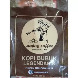 Kopi Aming 200Gr/Kopi bubuk/Kopi Khas Kalimantan Barat/Kopi Khas Pontianak/Bubuk Kopi Aming