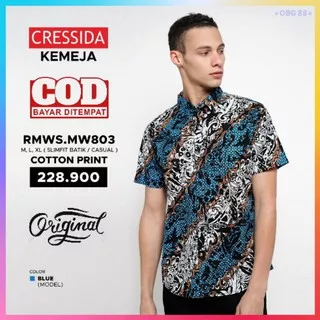 Kemeja pria lengan pendek Cressida original Kemeja cresida Kemeja cressida pria RMWS.MW803