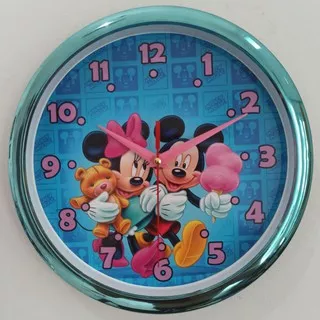 jam dinding Mickey mouse mini mouse elegant karakter anak