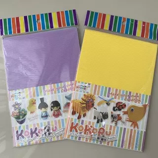 Kertas Kokoru Kreasi Hobby Scrapbook Warna Hias Pastel