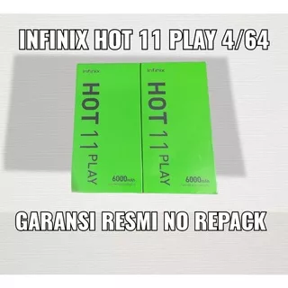 Infinix Hot 11 Play 4/64 Garansi resmi No repack