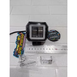 Lampu Tembak led Sorot Daymaker kotak Led Cwl 2 Mata Lensa 4D Cree 20watt 12 - 24Volt