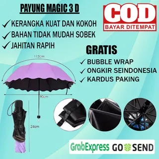 Payung Lipat 3d Dimensi Murah Mini Polos Lipet Magic umbrella TERLARIS