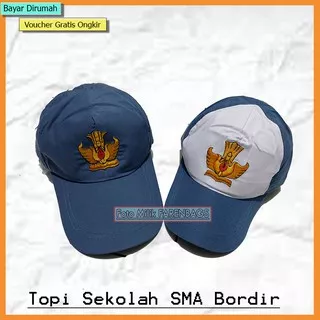 Topi SMA Topi Sekolah SMA Topi Anak SMA Topi Putih Abu SMA Bordir Tut Wury Handayani