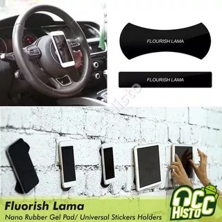 Fluorish Lama Nano Rubber Gel Pad Car Sticker Phone Holder/ Perekat isi 2 pcs / Flourish Lama