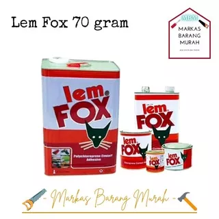 Lem FOX Kuning Kaleng 70 gr Gram Asli Original / Lem fox kuning / lem sepatu / lem kuning