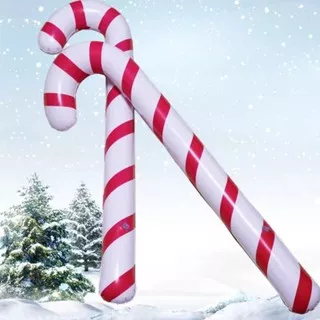christmas CANDY CANE BALLOON dekorasi natal balon candy cane