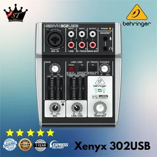 Mixer BEHRINGER XENYX 302 USB dengan USB / Audio Interface