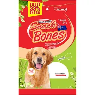 Best In Show Snack Bones Lamb 240gr+80gr