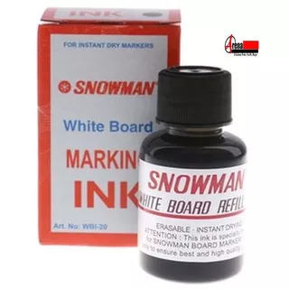 Tinta Spidol Snowman WhiteBoard WBI-20 / Isi Ulang Sepidol Refil / Tinta Refill Spidol 107