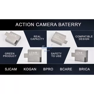 Baterai Action Camera Kogan BCare SJ4000 SJ5000 SJ6000 Bpro Brica Sport Cam 4K Full HD 1080p Batu Kamera DV