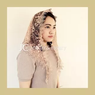 Mantilla Segitiga - Warna Beige