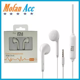 Headset Xiaomi MH133 Handsfree Earphone Redmi Earphones Hedset Oppo VIVO Realme Asus Putih Bagus