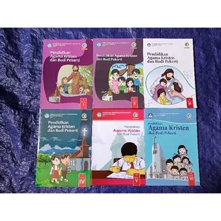 buku agama Kristen dan Budi pekerti kelas 1 2 3 4 5 6