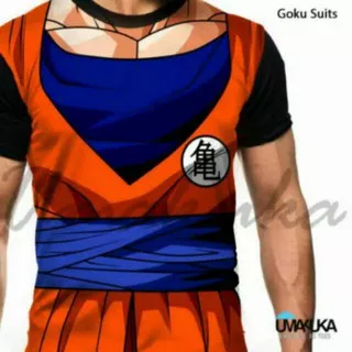 baju kaos dragon ball anime son goku suits tshirt umakuka 3d naruto one piece premium terbaru