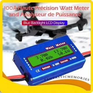 Watt Meter DC Analyzer Baterai Tegangan watt ampere voltage current arus solar cell solar panel peak