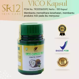 PROMO! VCO Kapsul SR12 VICO CAPSULE 100 Virgin Coconut Oil MINYAK KELAPA MURNI PREMIUM ASLI BPOM AMAN TOKOABEE _ promo ab3duh toko abee