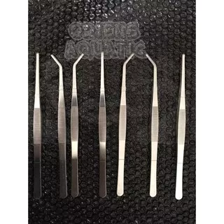 Wow Murah>< Pinset Panjang untuk Aquascape / Aquarium - Lengkung (18cm)