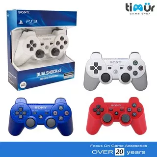 Stick Stik PS3 Wireless Original Pabrik Warna Putih Merah Biru