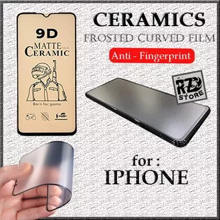 PELINDUNG LAYAR SCREEN PROTECTOR FILM MATTE CERAMIC IPHONE  6 7 8 X XS XR 11 12 13 PLUS PRO MAX - AM