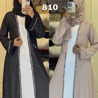 New Abaya Gamis Dress Maxi Abaya Saudi by Imah Shop Abaya Termurah 810 PAYET SWAROSKI BEST SELLER EDISI LEBARAN OUTER INNER PASHMINA