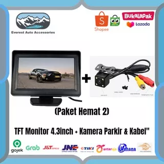 TFT Monitor 4.3 inch + Kamera Parkir Mundur