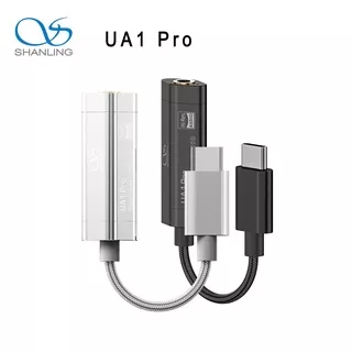 SHANLING UA1 PRO Portable USB DAC Decoding AMP Cable Audio Amplifier Type C to 3.5mm 384kHz/32bit DSD256 Output for iOS Android