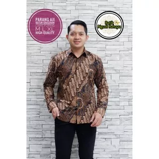 BATIK LAKI LENGAN PANJANG BATIK PANJANG LAKI-LAKI BATIK LAKI-LAKI MURAH BATIK KEREN ANAK MUDA