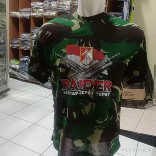 Kaos Dalaman Loreng raider |Kaos oblong loreng Raider |Kaos loreng dewasa | Kaos raider loreng TNI