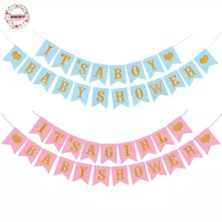 BANNER BABY SHOWER IT`S BOY IT`S GIRL / CHEAP BANNER11.5X16 cm