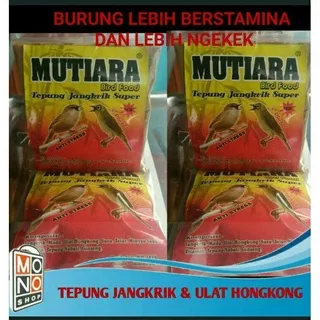 TEPUNG JANGKRIK TEPUNG ULAT JERMAN HALUS Pakan Tambahan Burung pemakan pur